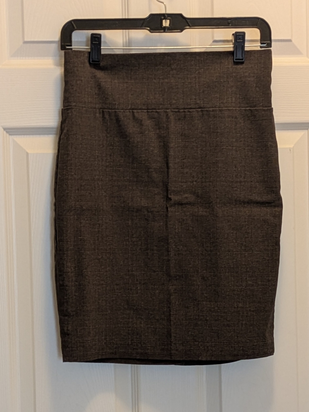 Charlotte Russe Brown Textured Knit Pencil Skirt High Waistline Small Vintage